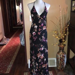 NWT sexy summer floral maxi dress size small